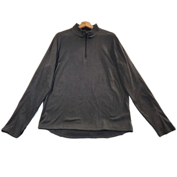 Mondetta Outdoor Project Sweater Men's Large Black 1/4 Zip Long Sleeve Pullover - Picture 2 of 3